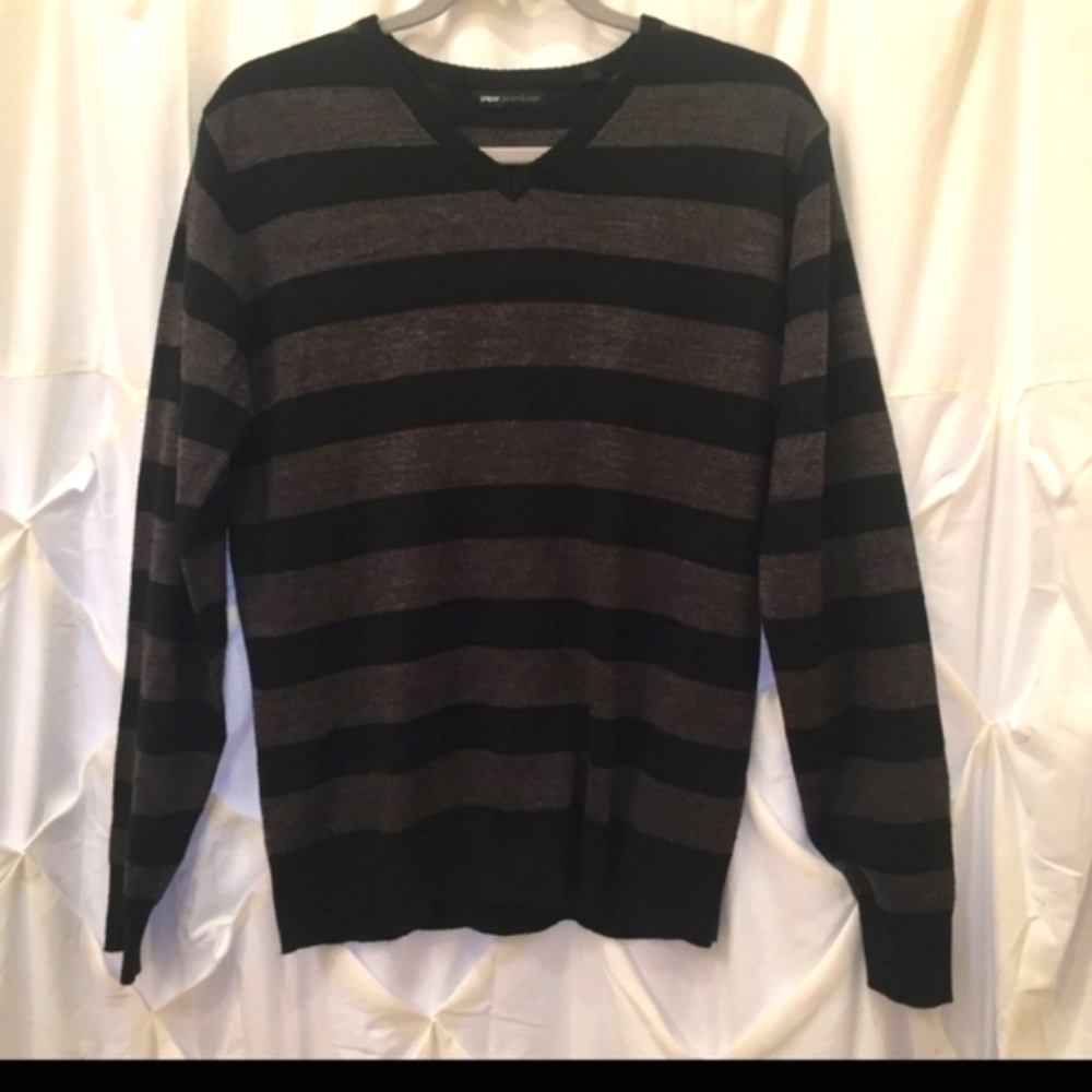 Paper Denim & Cloth Striped‎ Pullover Sweater